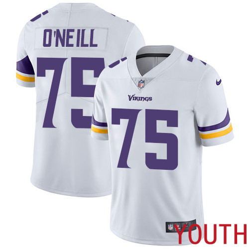 Minnesota Vikings 75 Limited Brian O Neill White Nike NFL Road Youth Jersey Vapor Untouchable